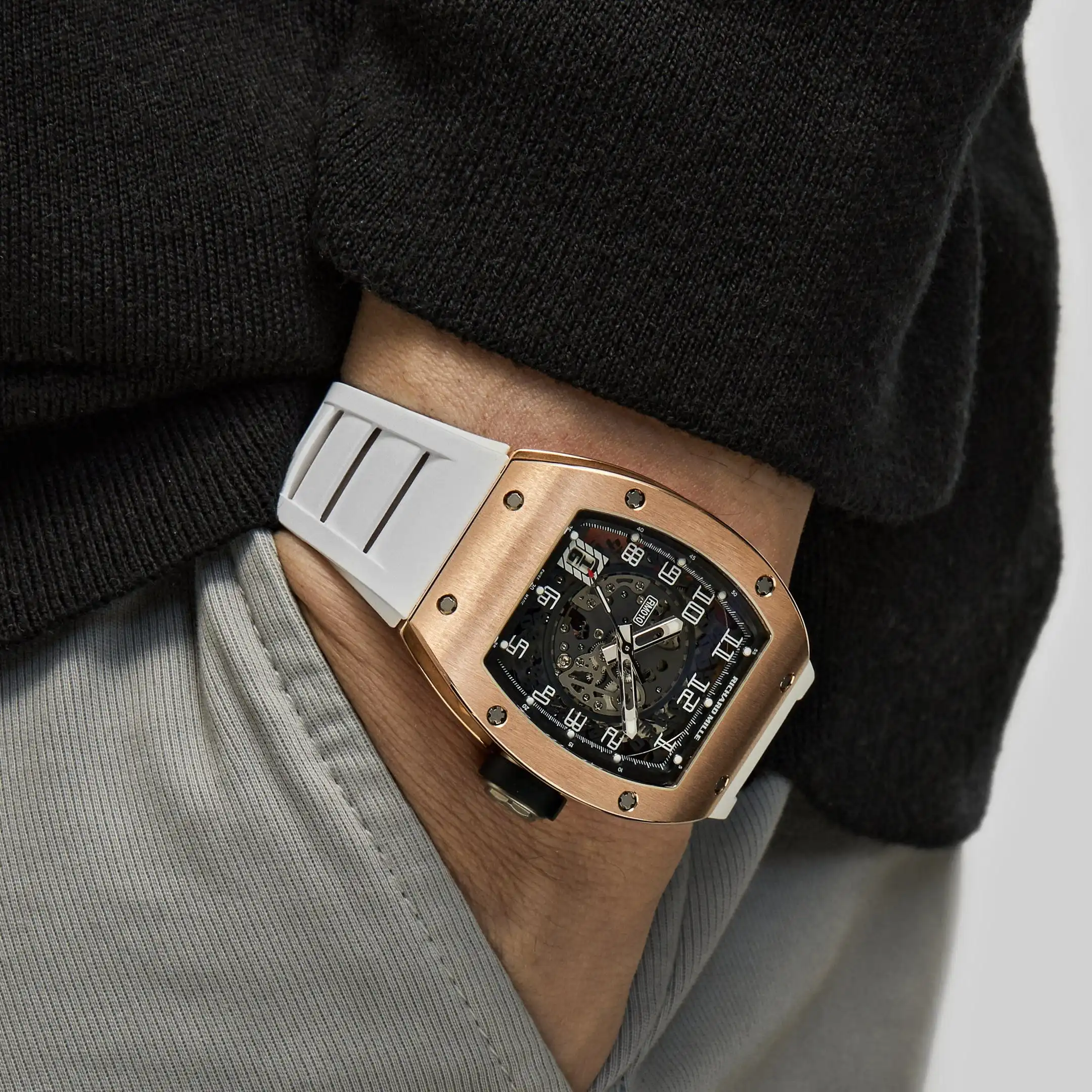 Richard Mille Replica RM 010 Automatic Rose Gold - Image 2