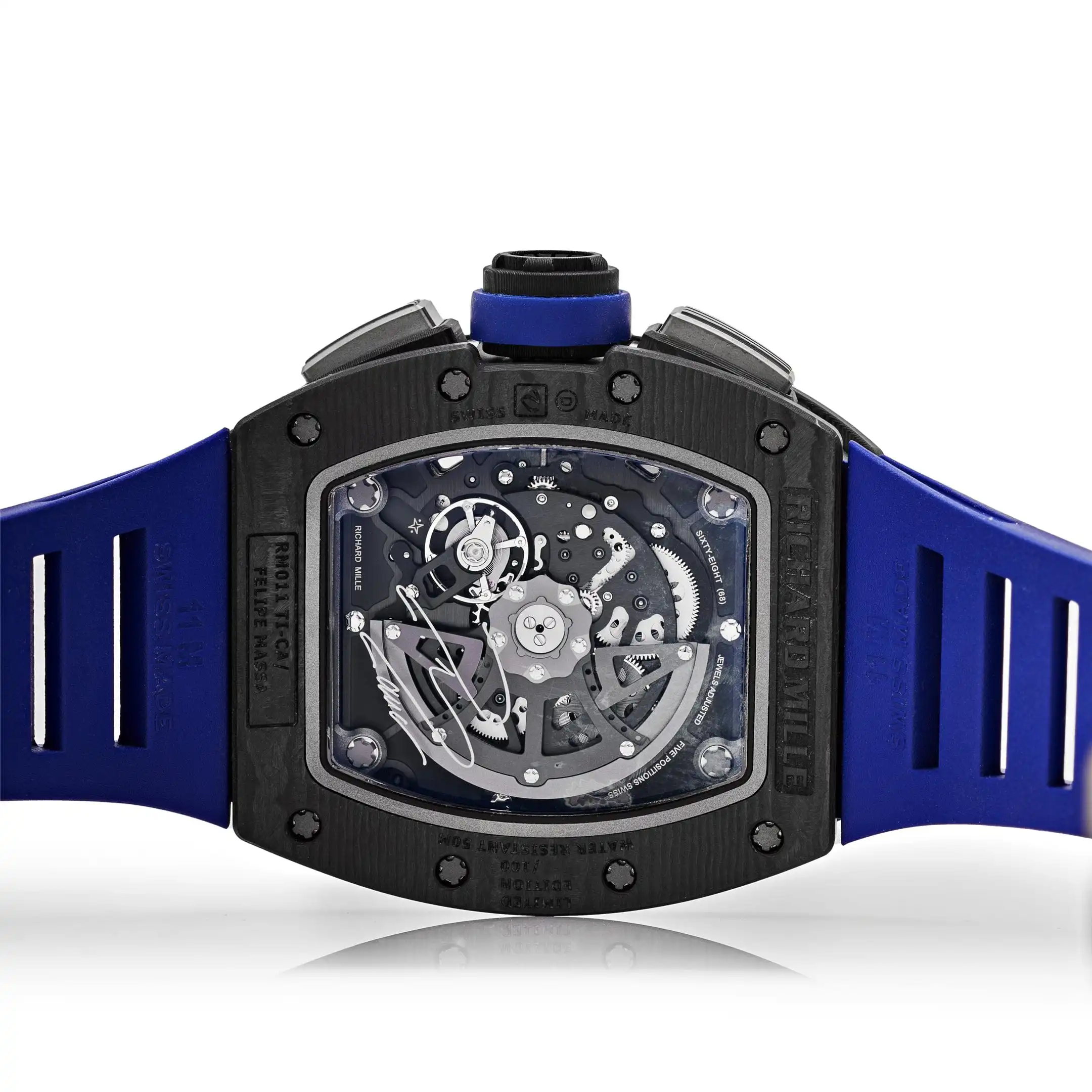 Richard Mille Replica RM 011 Automatic Flyback Chronograph Felipe Massa 10th Anniversary Carbon NTPT Titanium Limited Edition - Image 7