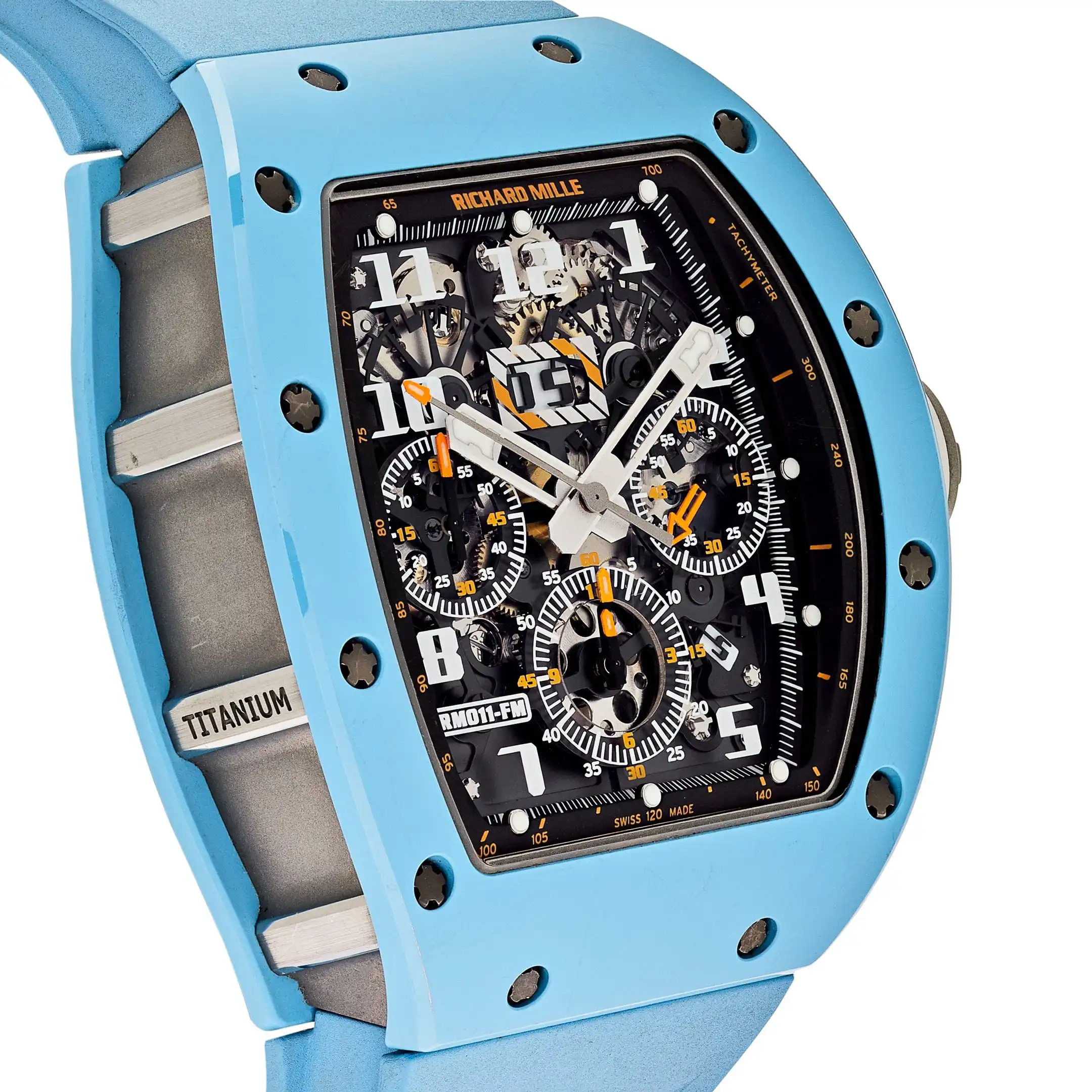 Richard Mille Replica RM 011 Baby Blue Ceramic Felipe Massa Last Edition - Image 4