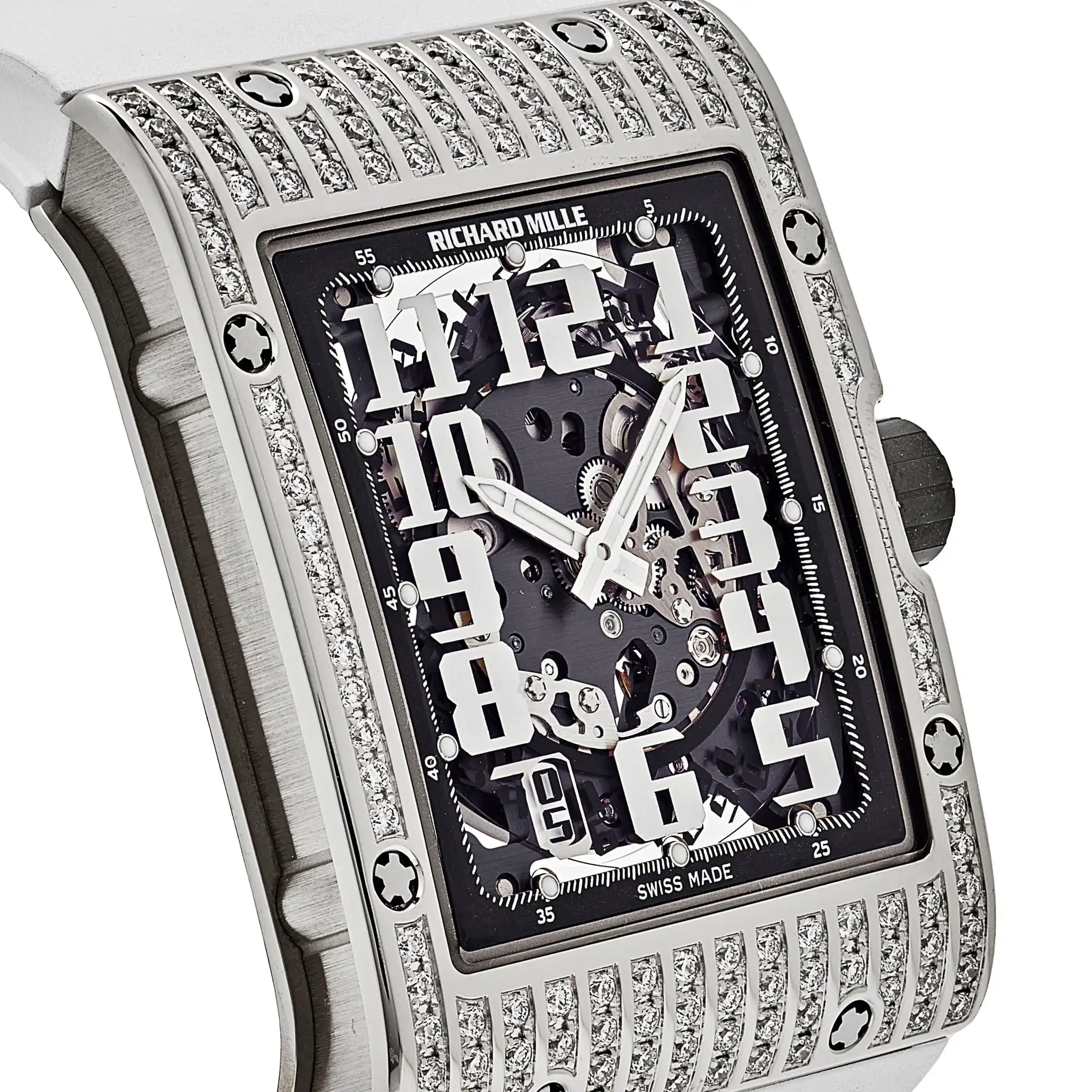 Richard Mille Replica RM 016 ‘Extra Flat’ White Gold Diamond Set - Image 5