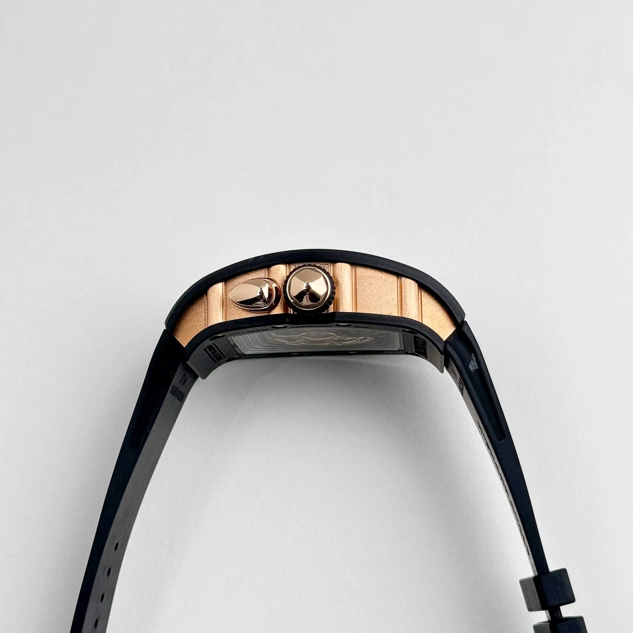 Richard Mille Replica RM 037 Rose Gold Carbon TPT Diamond Set Skeleton Dial - Image 7