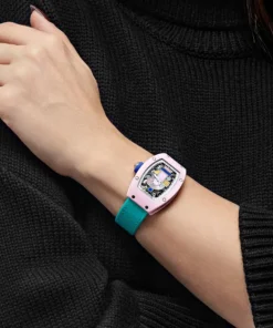 Alternative view of Richard Mille Replica RM 07-01 Ladies Coloured Ceramics Blush Pink Limited E