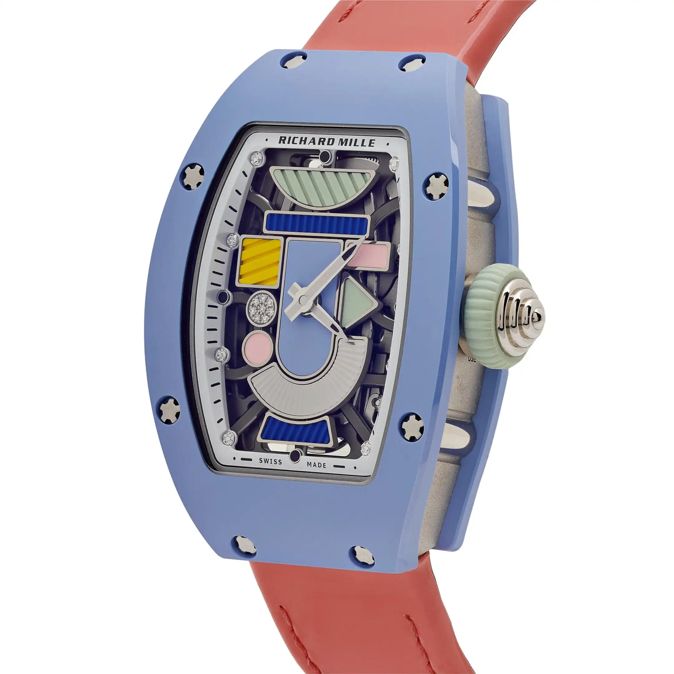 Richard Mille Replica RM 07-01 ‘Ladies’ Coloured Ceramics Powder Blue Ceramic Limited Edition - Image 4