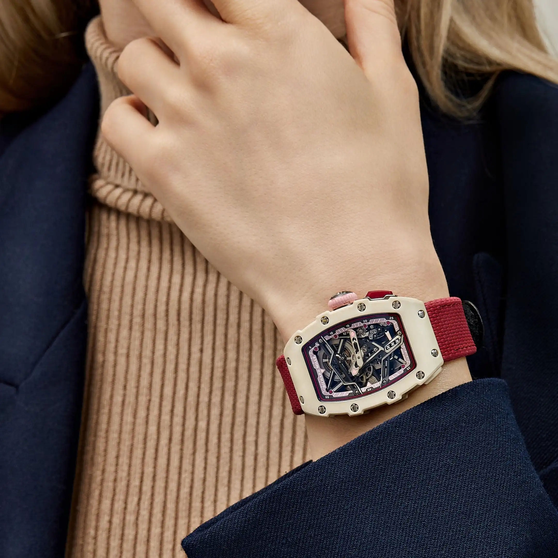 Richard Mille Replica RM 07-04 Ladies White Quartz TPT Automatic Sport - Image 2