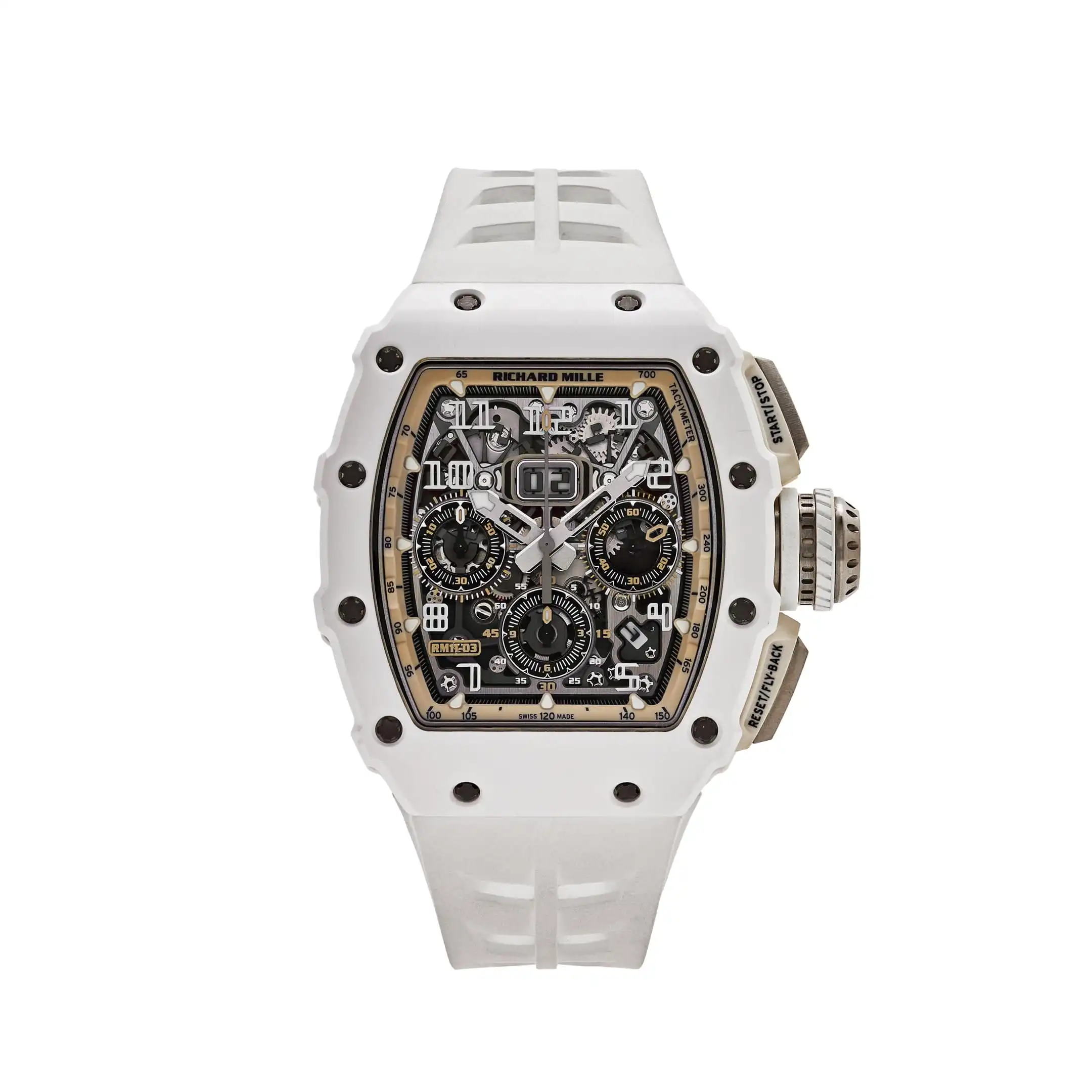 Richard Mille Replica RM 11-03 ‘Last White Edition’ Automatic Flyback Chronograph White Ceramic