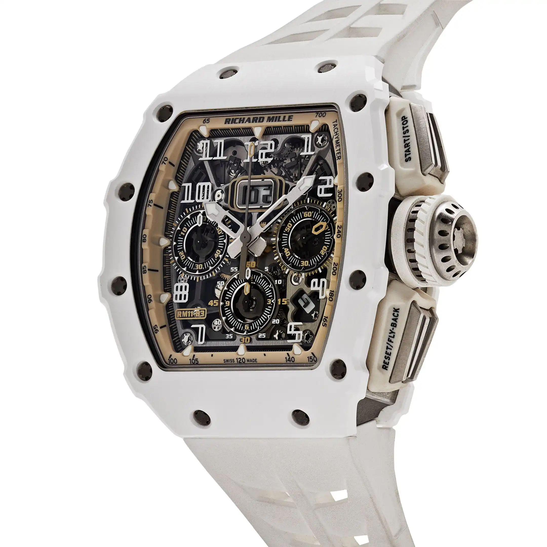 Richard Mille Replica RM 11-03 ‘Last White Edition’ Automatic Flyback Chronograph White Ceramic - Image 3