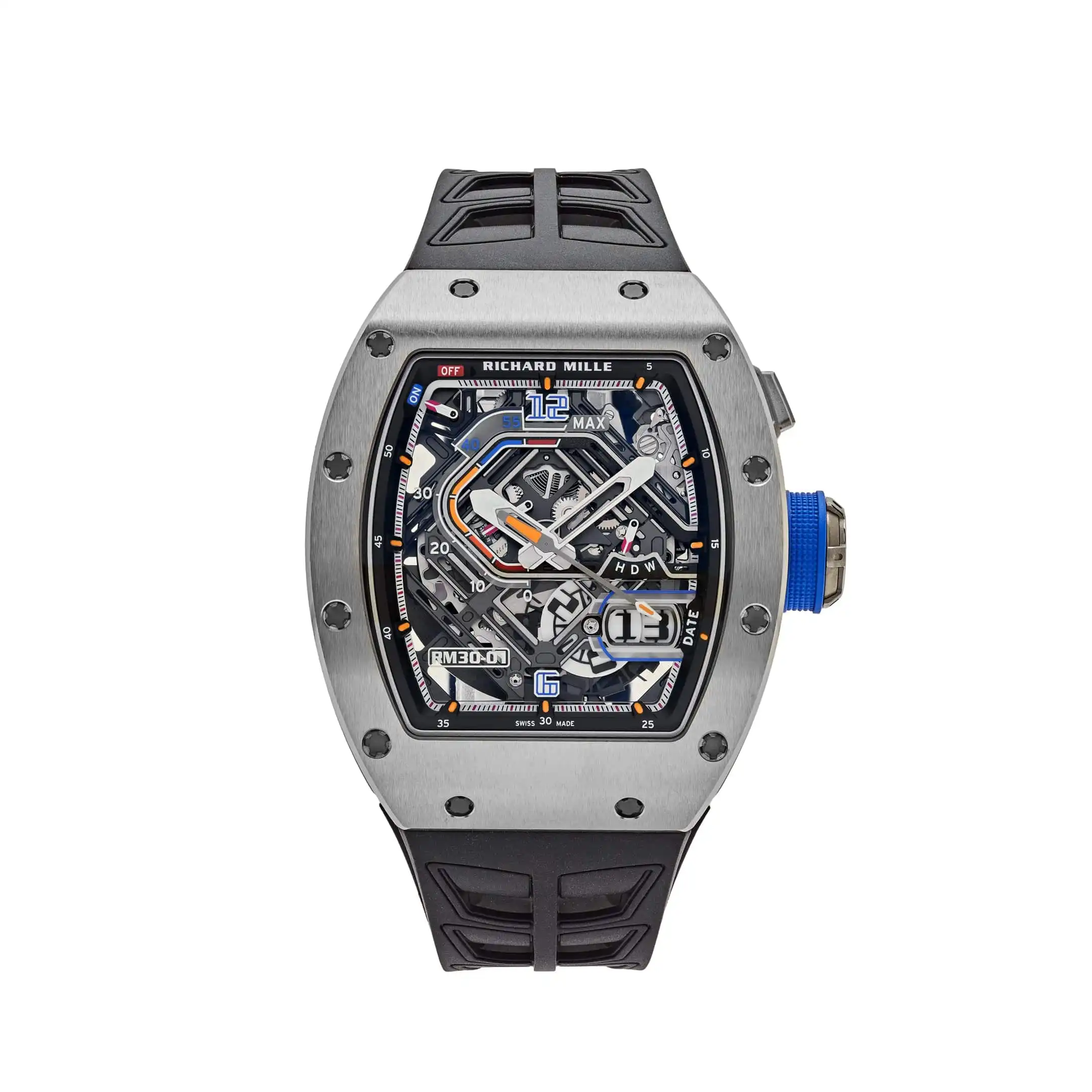 Richard Mille Replica RM 30-01 Declutchable Rotor Titanium Skeleton Dial