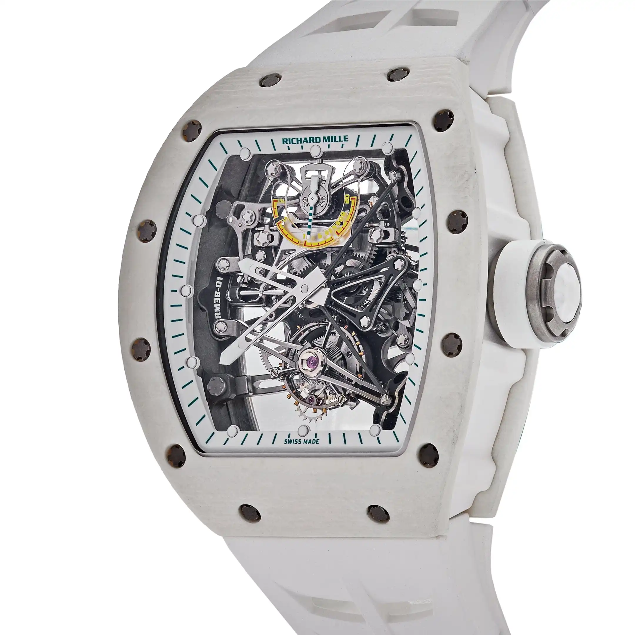 Richard Mille Replica RM 38-01 ‘Bubba Watson’ White Quartz TPT Titanium - Image 4