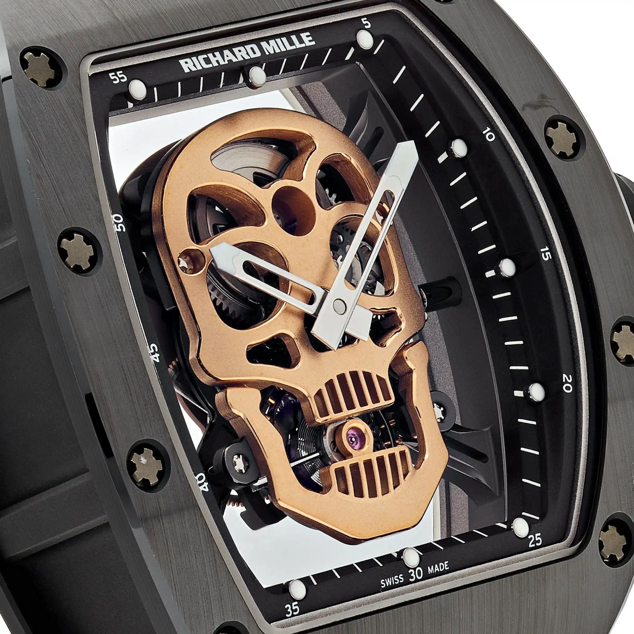 Richard Mille Replica RM 52-01 ‘Skull’ Black Ceramic - Image 5