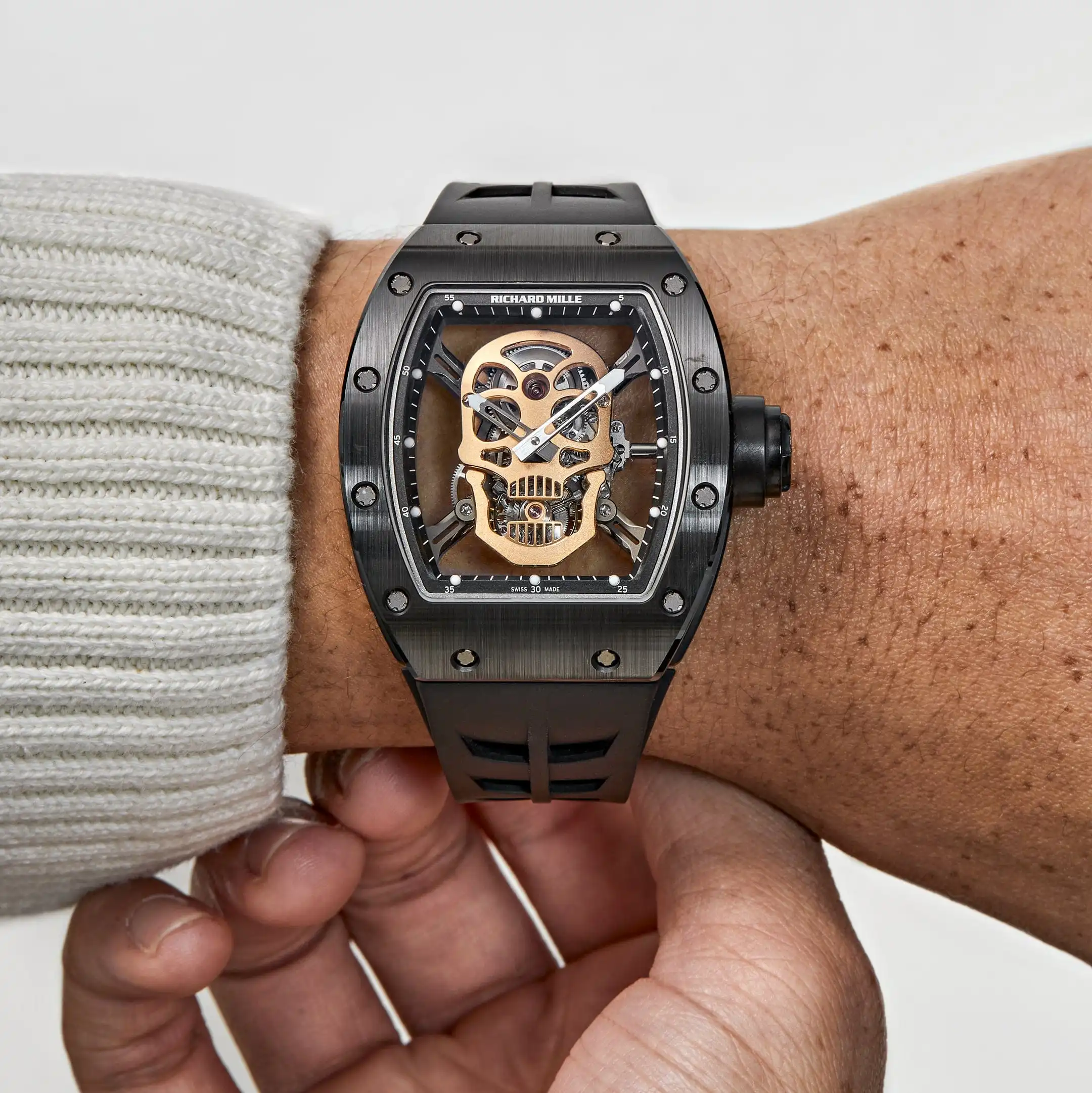 Richard Mille Replica RM 52-01 ‘Skull’ Black Ceramic - Image 2