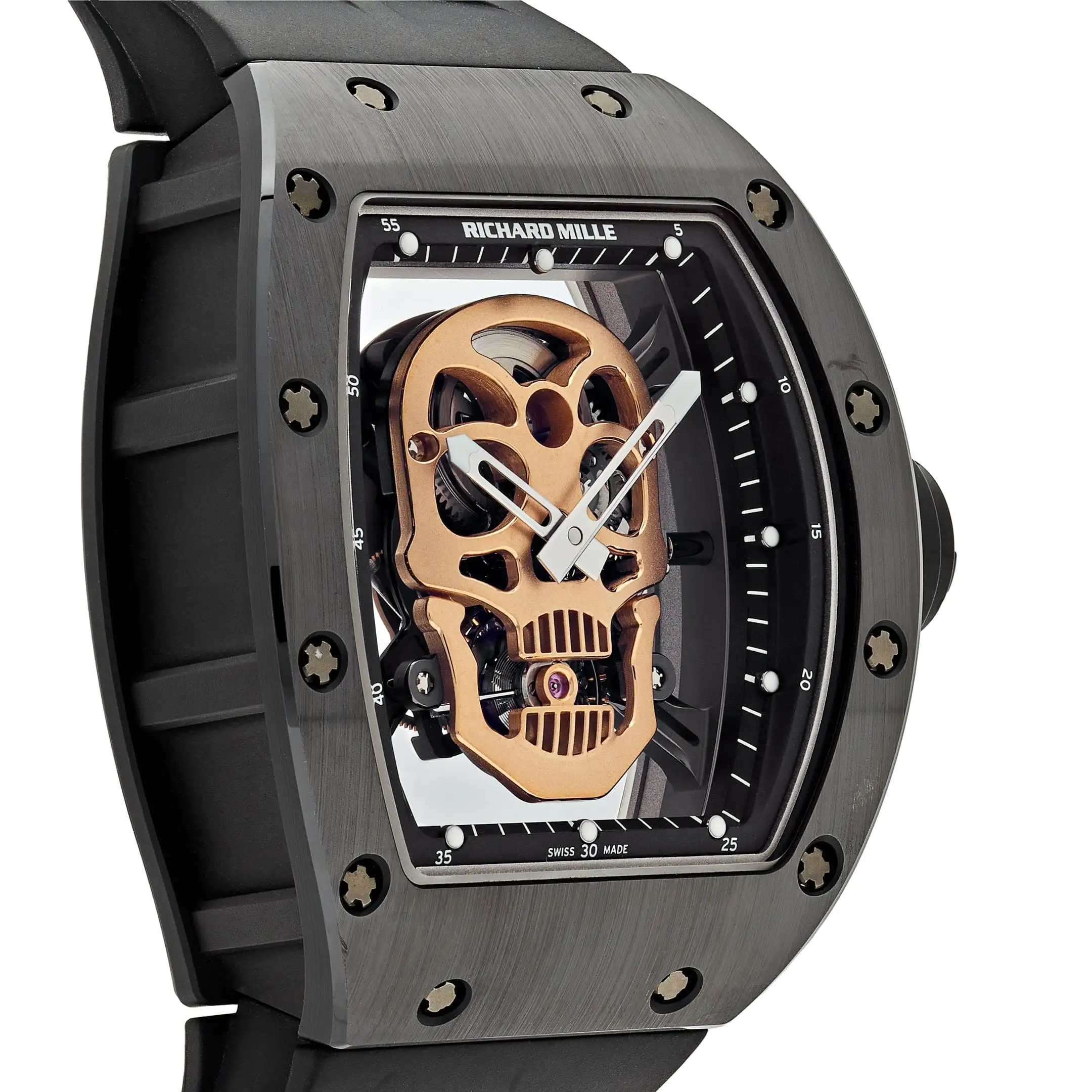 Richard Mille Replica RM 52-01 ‘Skull’ Black Ceramic - Image 4