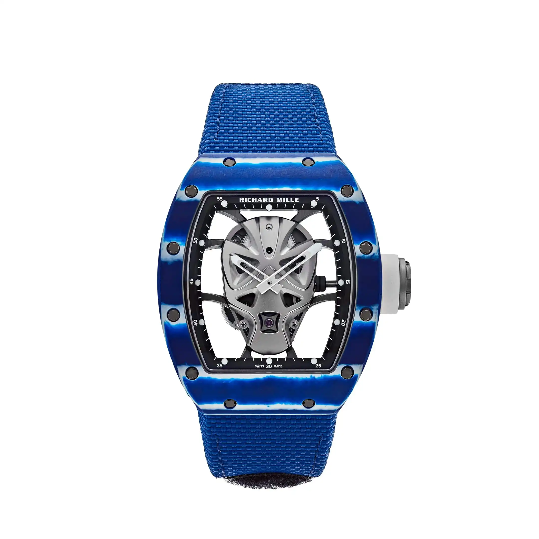 Richard Mille Replica RM 52-06 Tourbillon ‘Mask’ Blue White Quartz TPT