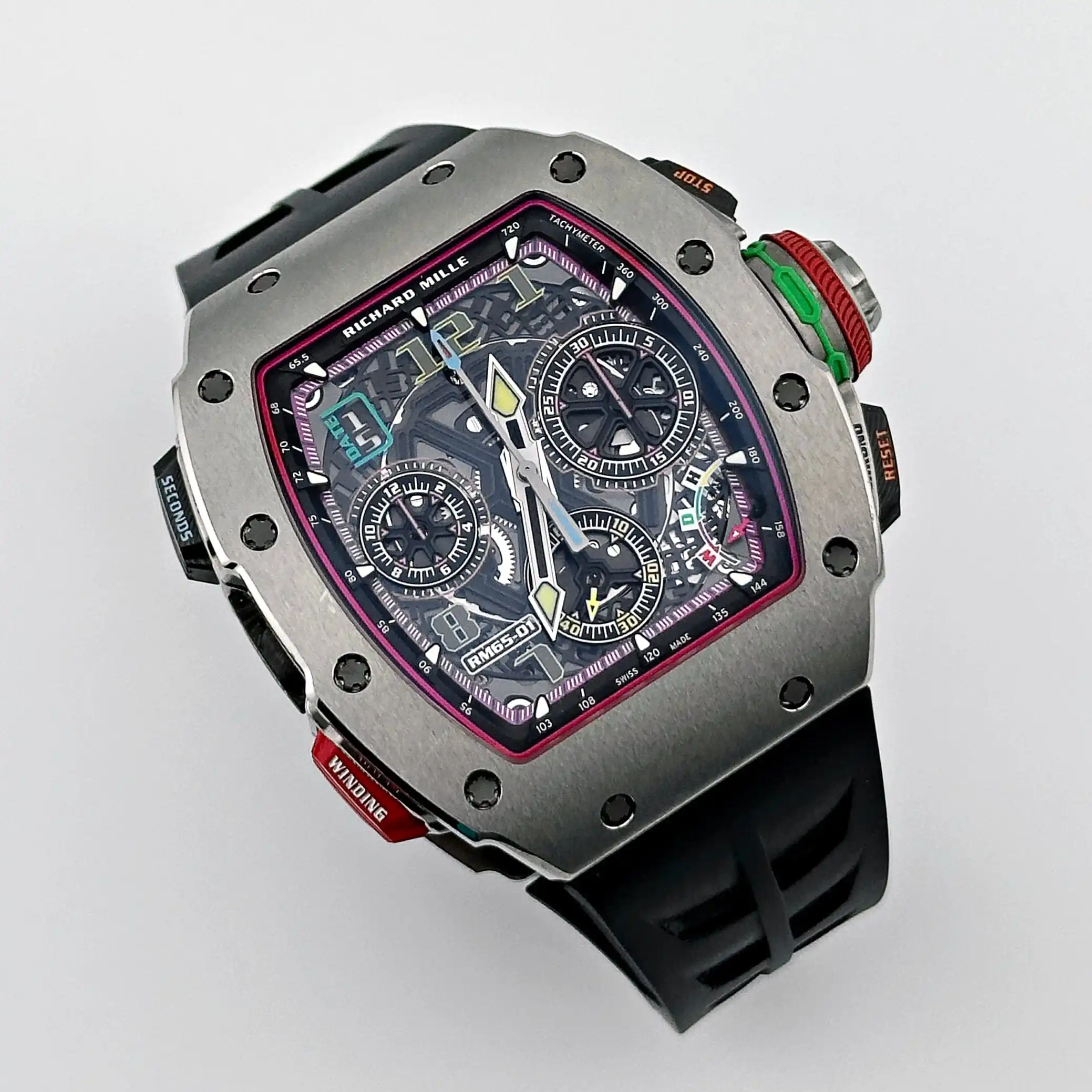 Richard Mille Replica RM 65-01 Automatic Split-Seconds Chronograph Titanium - Image 9