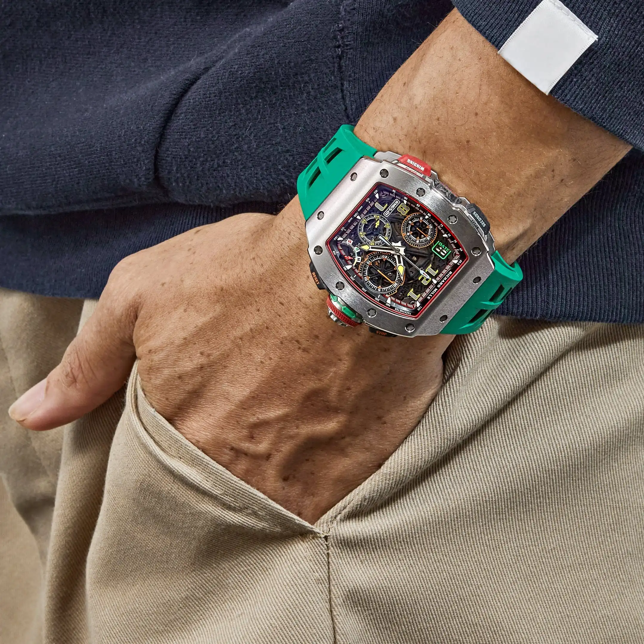Richard Mille Replica RM 65-01 Automatic Split-Seconds Chronograph Titanium - Image 2