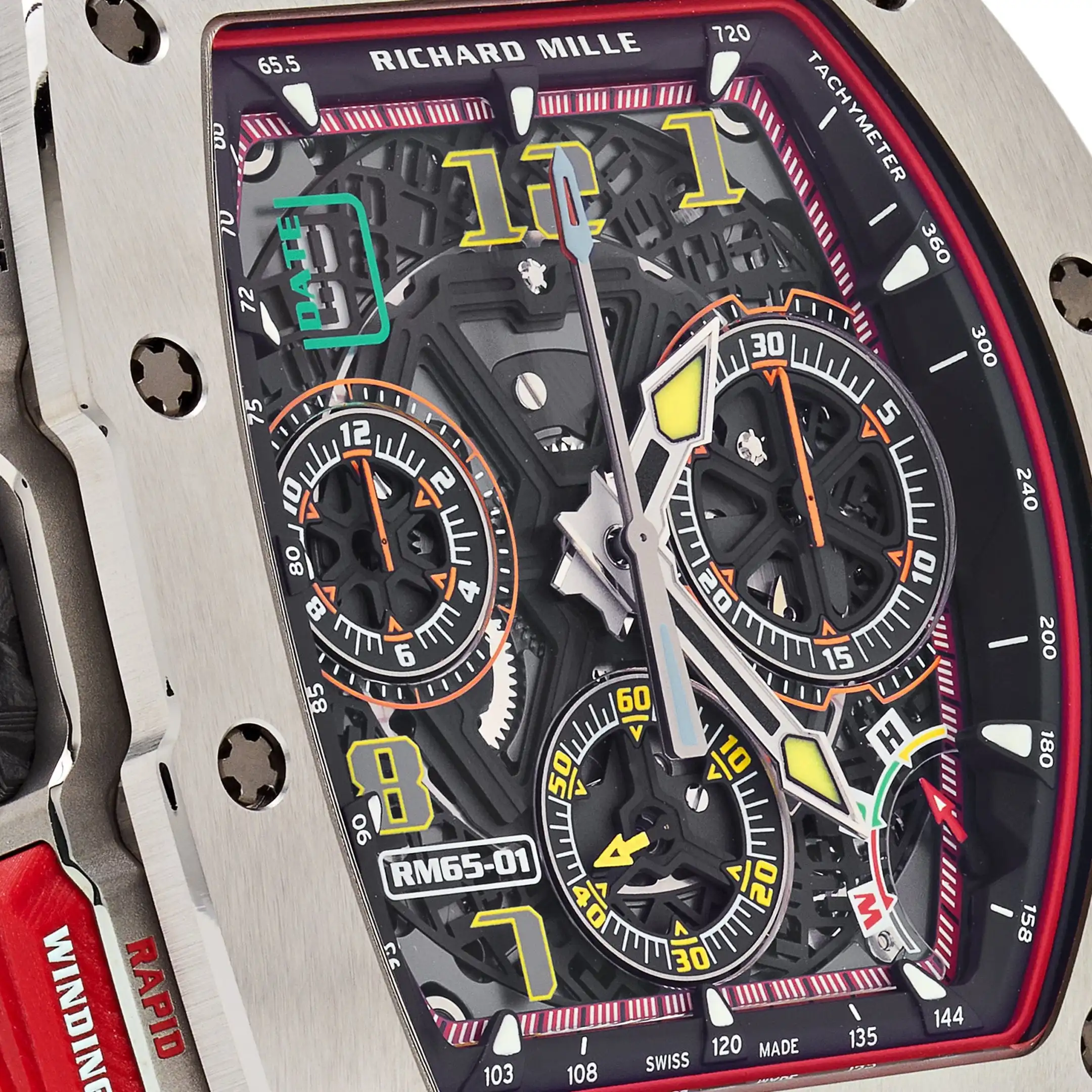 Richard Mille Replica RM 65-01 Automatic Split-Seconds Chronograph Titanium - Image 4