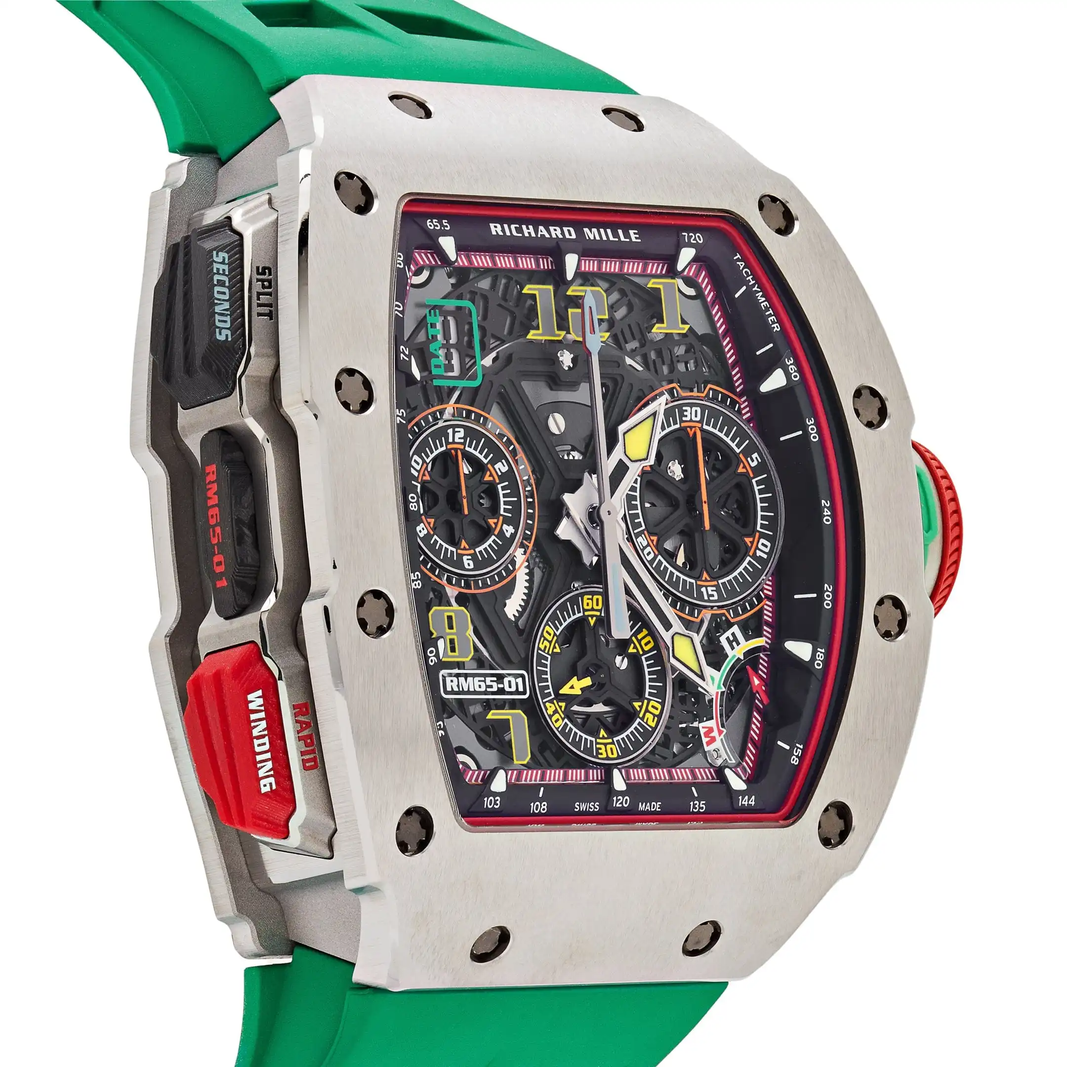 Richard Mille Replica RM 65-01 Automatic Split-Seconds Chronograph Titanium - Image 5