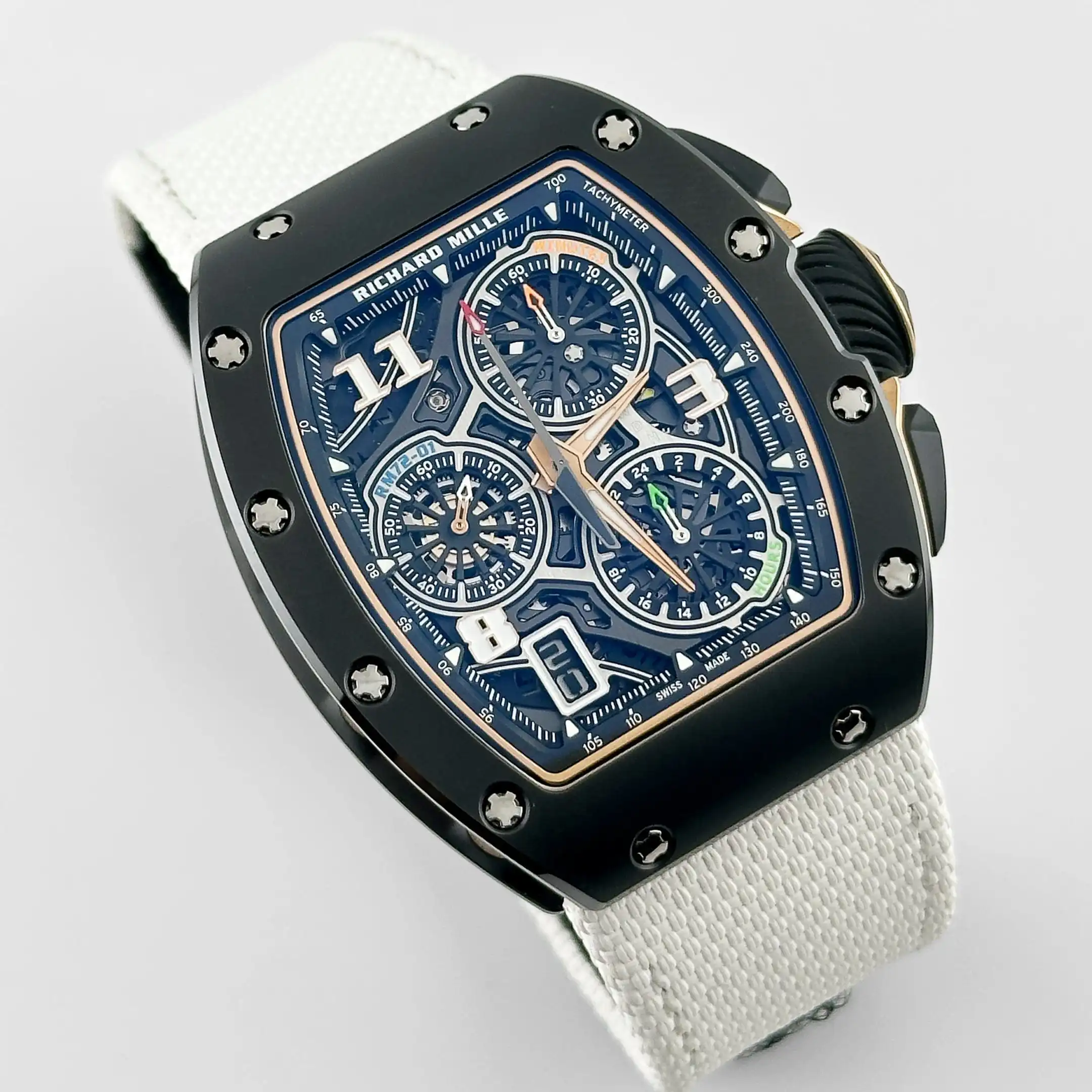Richard Mille Replica RM 72-01 Lifestyle In-House Chronograph Black Ceramic - Image 3