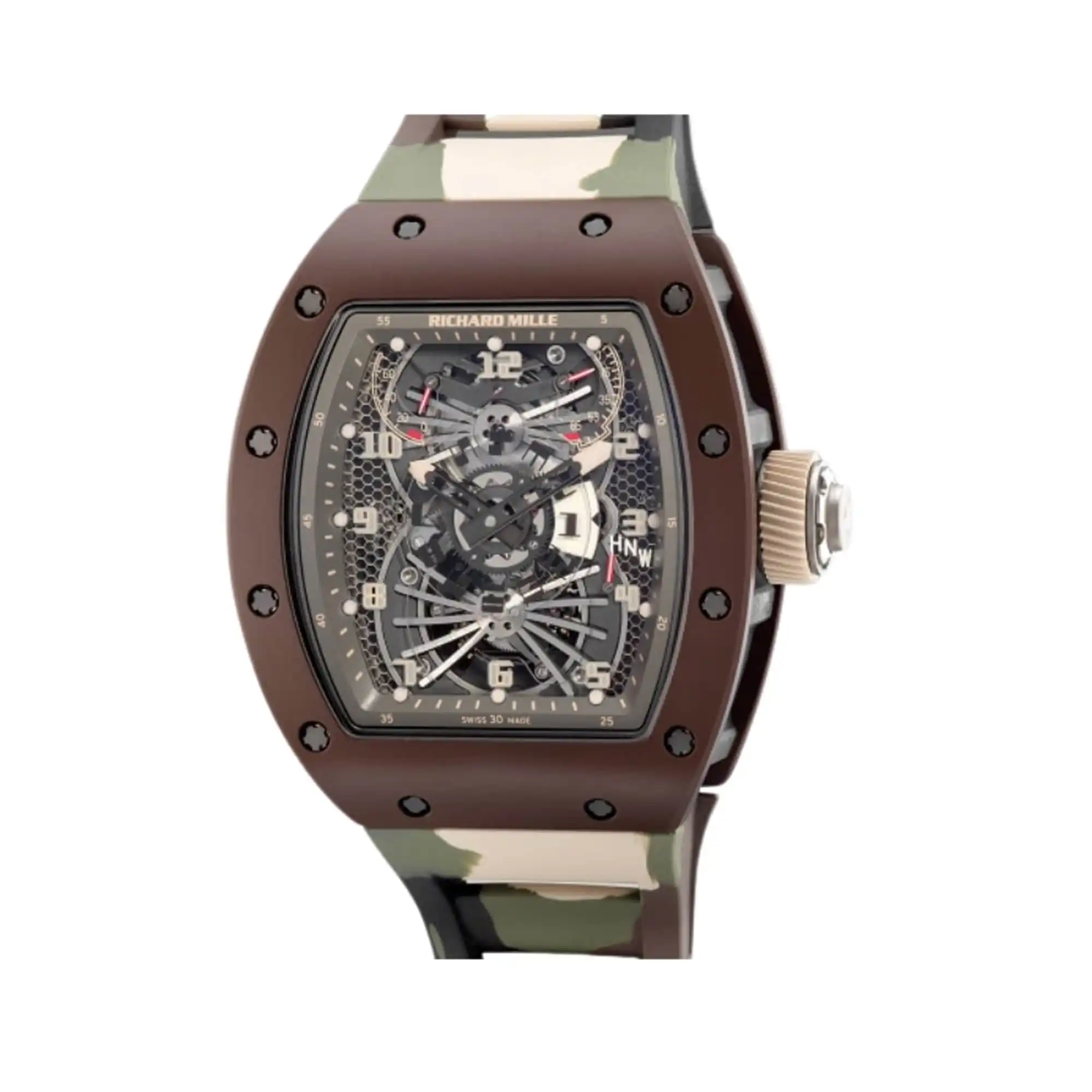 Richard Mille Replica Tourbillon Aerodyne Brown Ceramic RM022
