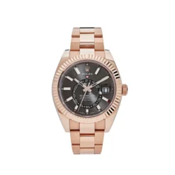 Replica Rolex Sky-Dweller 336935 Rose Gold Rhodium Slate Grey Dial