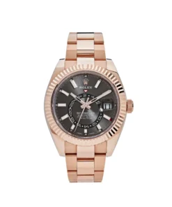 Replica Rolex Sky-Dweller 336935 Rose Gold Rhodium Slate Grey Dial