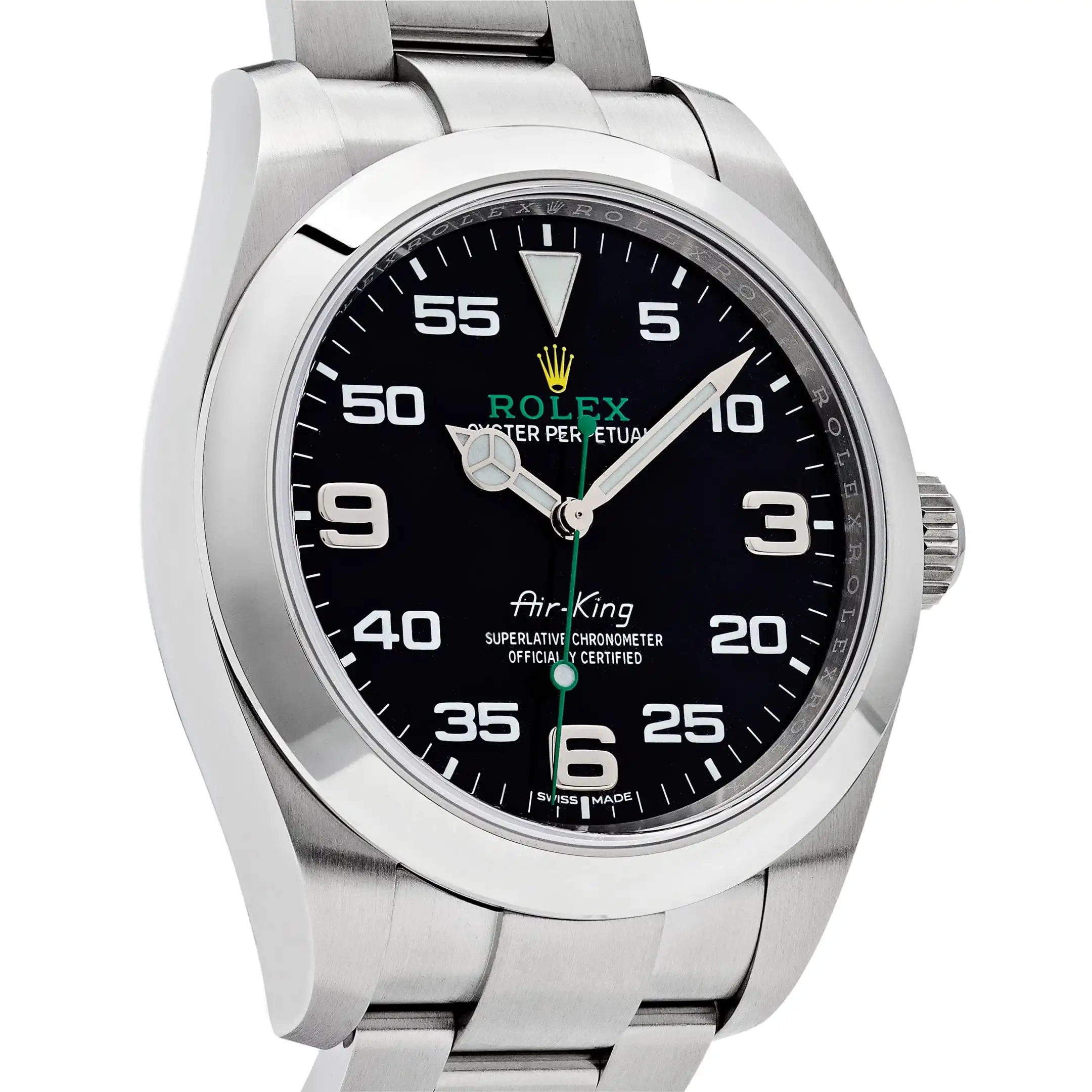 Rolex Air-King Replica 116900 Stainless Steel Black Dial - Image 4