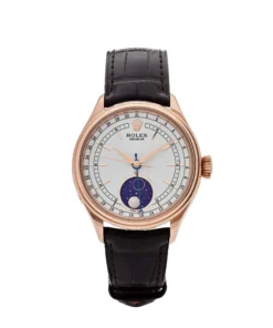 Rolex Cellini Replica 50535 Rose Gold White Dial Moon Phase