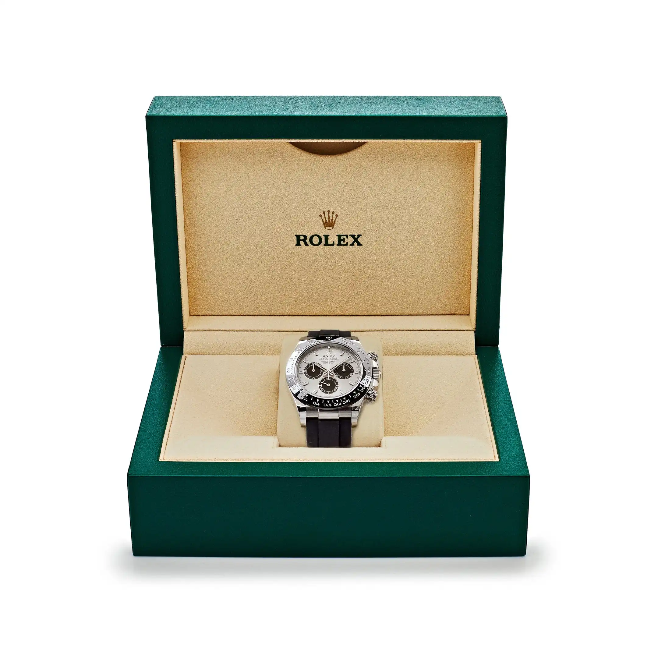 Rolex Daytona Replica 116519LN ‘Ghost’ White Gold Bright Black Dial - Image 7