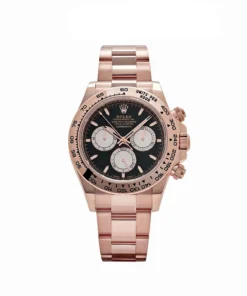 Rolex Daytona Replica 126505 Rose Gold Bright Black Dial