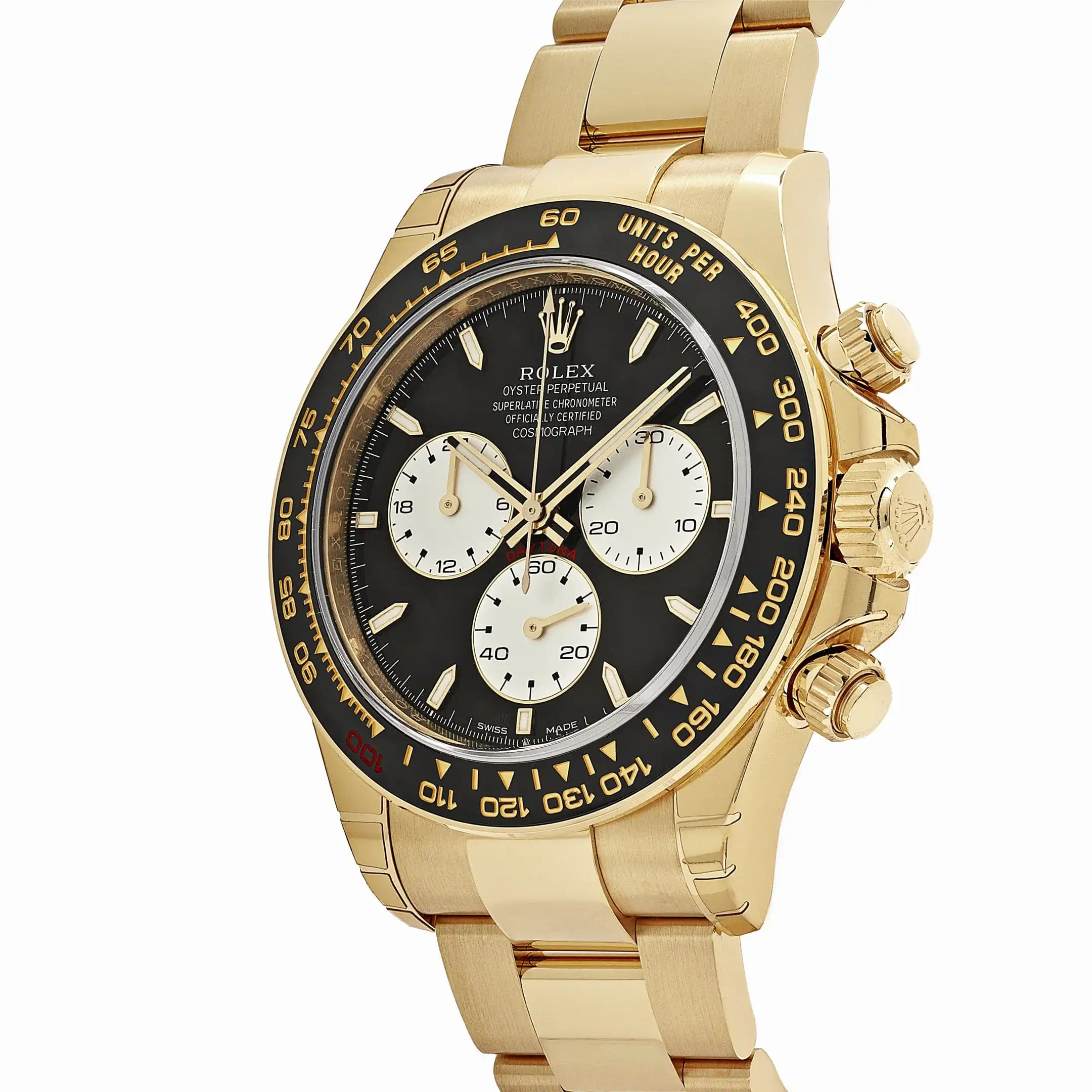 Rolex Daytona Replica 126528LN ‘Le Mans’ Yellow Gold Black Dial - Image 4