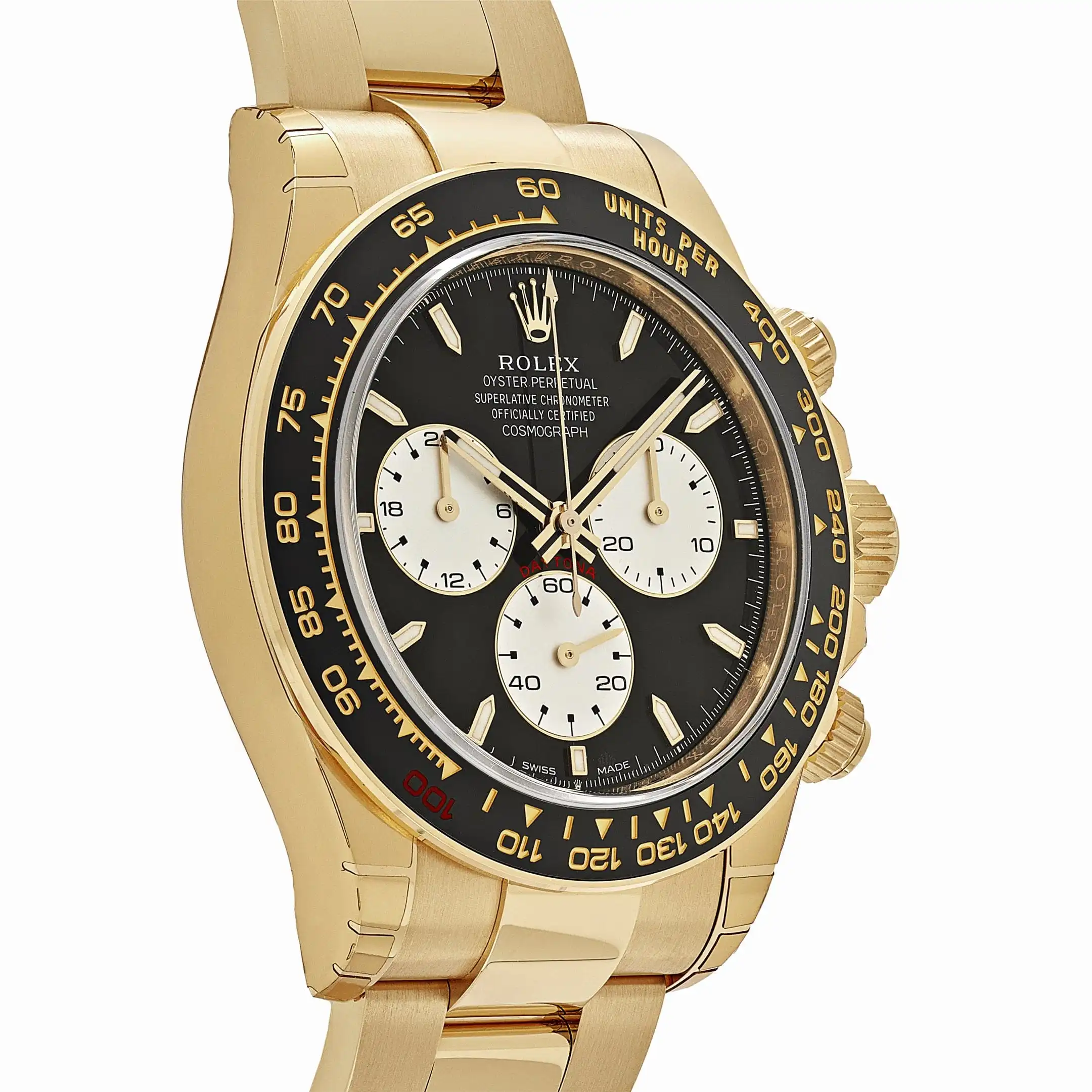 Rolex Daytona Replica 126528LN ‘Le Mans’ Yellow Gold Black Dial - Image 3