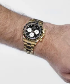 Alternative view of Rolex Daytona Replica 126528LN ‘Le Mans’ Yellow Gold Black Dial