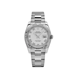 Rolex Datejust Replica 116234 Stainless Steel White Gold White Roman Numerals
