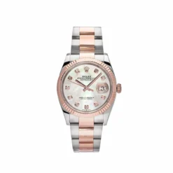 Rolex Datejust Replica 126231 Rose Gold Stainless Steel Mother of Pearl Diamon