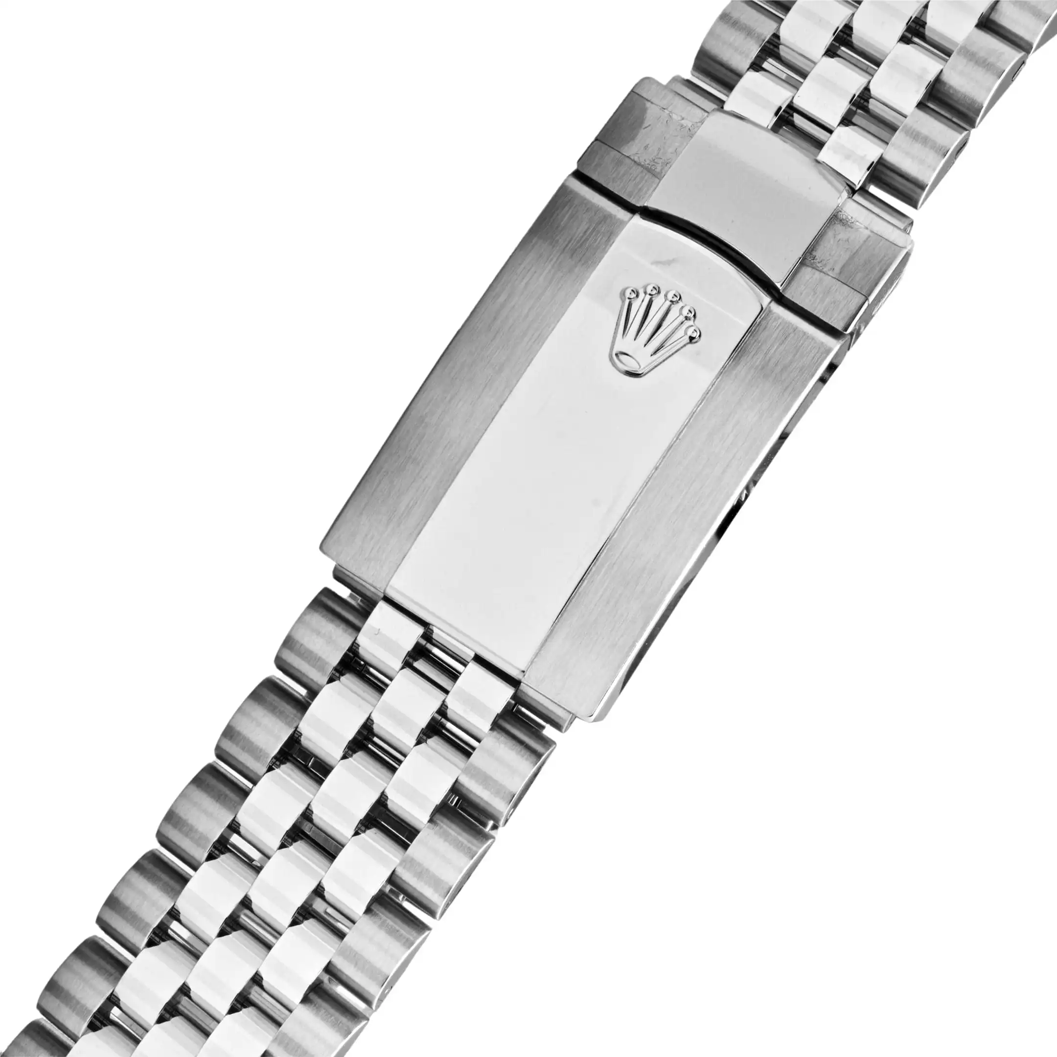 Rolex Datejust Replica 126234 White Gold Stainless Steel Olive Green Palm Moti - Image 8