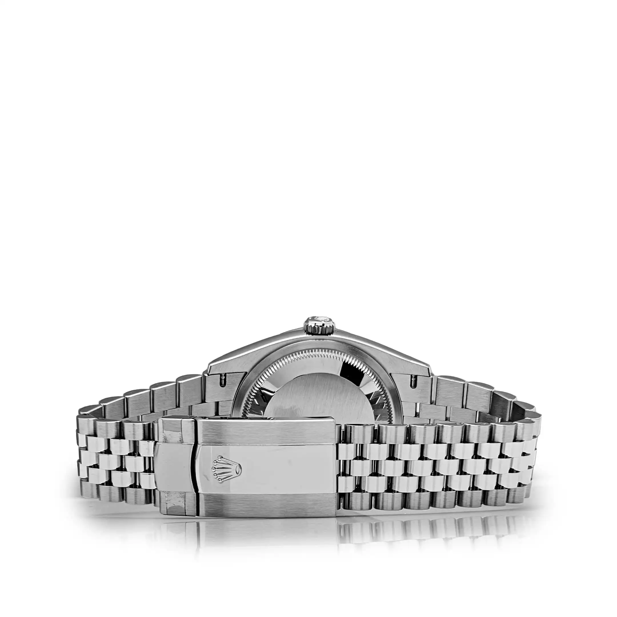 Rolex Datejust Replica 126234 White Gold Stainless Steel Olive Green Palm Moti - Image 7