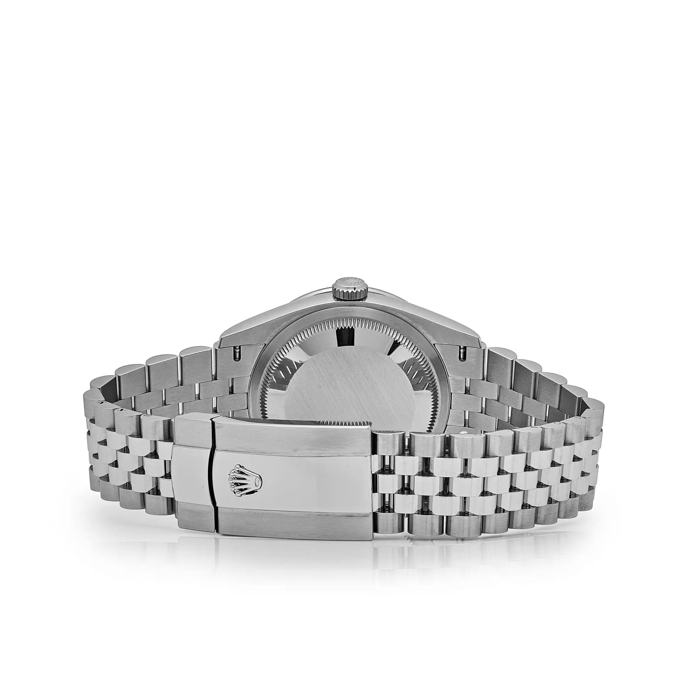 Rolex Datejust Replica 126284RBR Stainless Steel Green Palm Frond Diamond Dial - Image 6