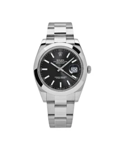 Rolex Datejust Replica 126300 Stainless Steel Black Dial Oyster