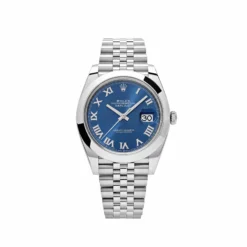 Rolex Datejust Replica 126300 Stainless Steel Blue Roman Dial Jubilee