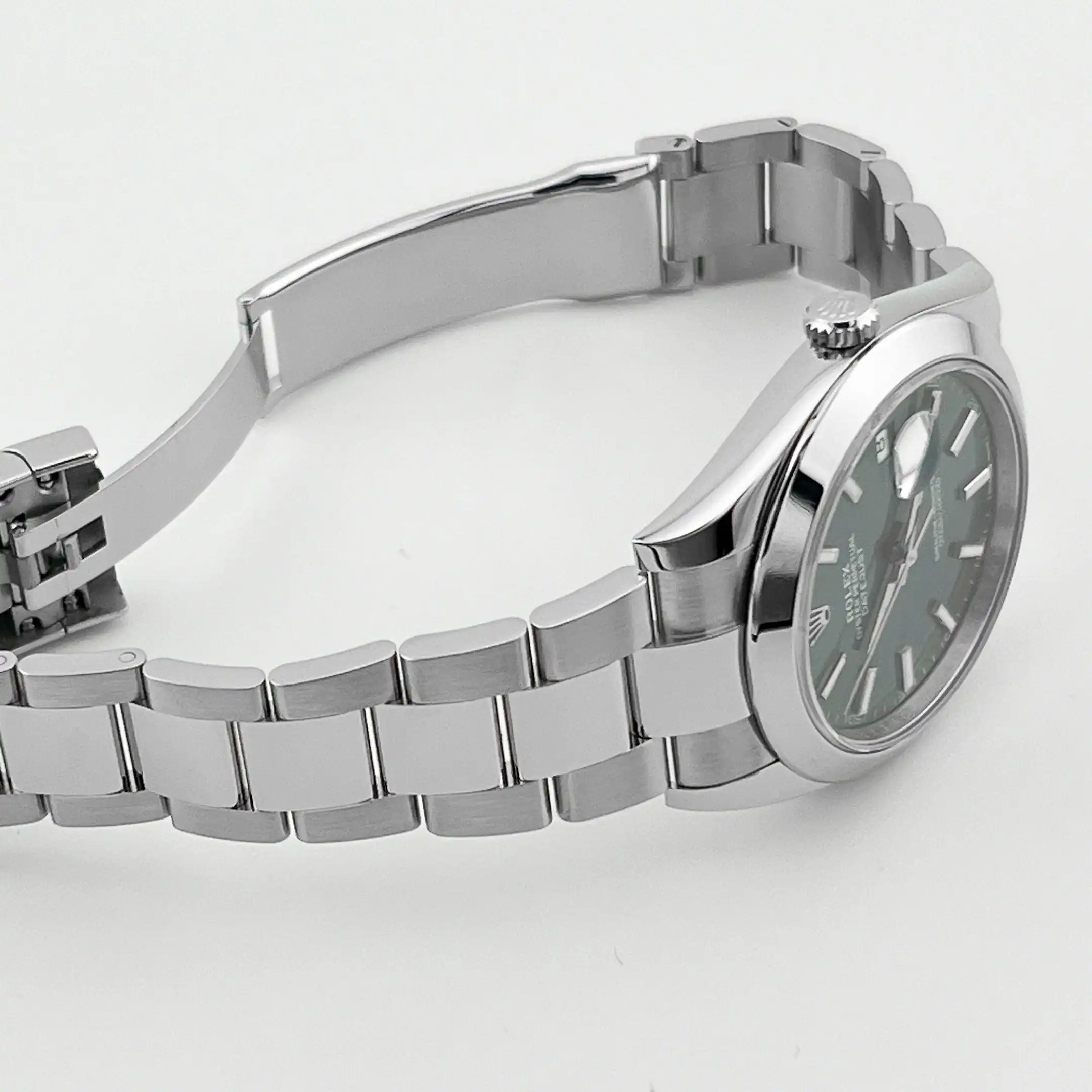 Rolex Datejust Replica 126300 Stainless Steel Green Dial Oyster - Image 9