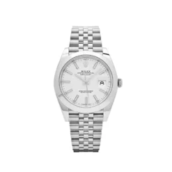 Rolex Datejust Replica 126300 Stainless Steel Stick White Dial Jubilee