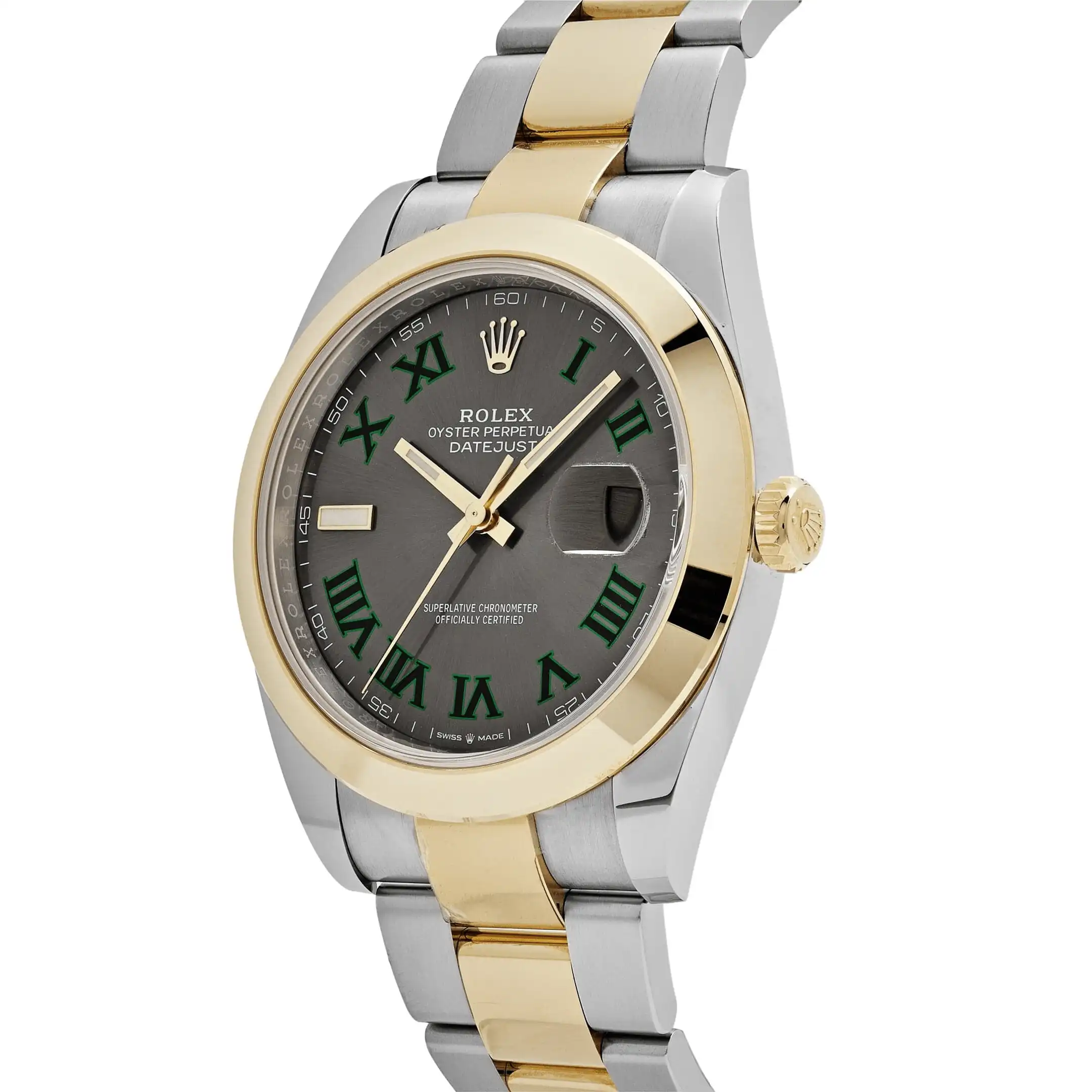 Rolex Datejust Replica 126303 ‘Wimbledon’ Yellow Gold Stainless Steel Slate Dial - Image 3
