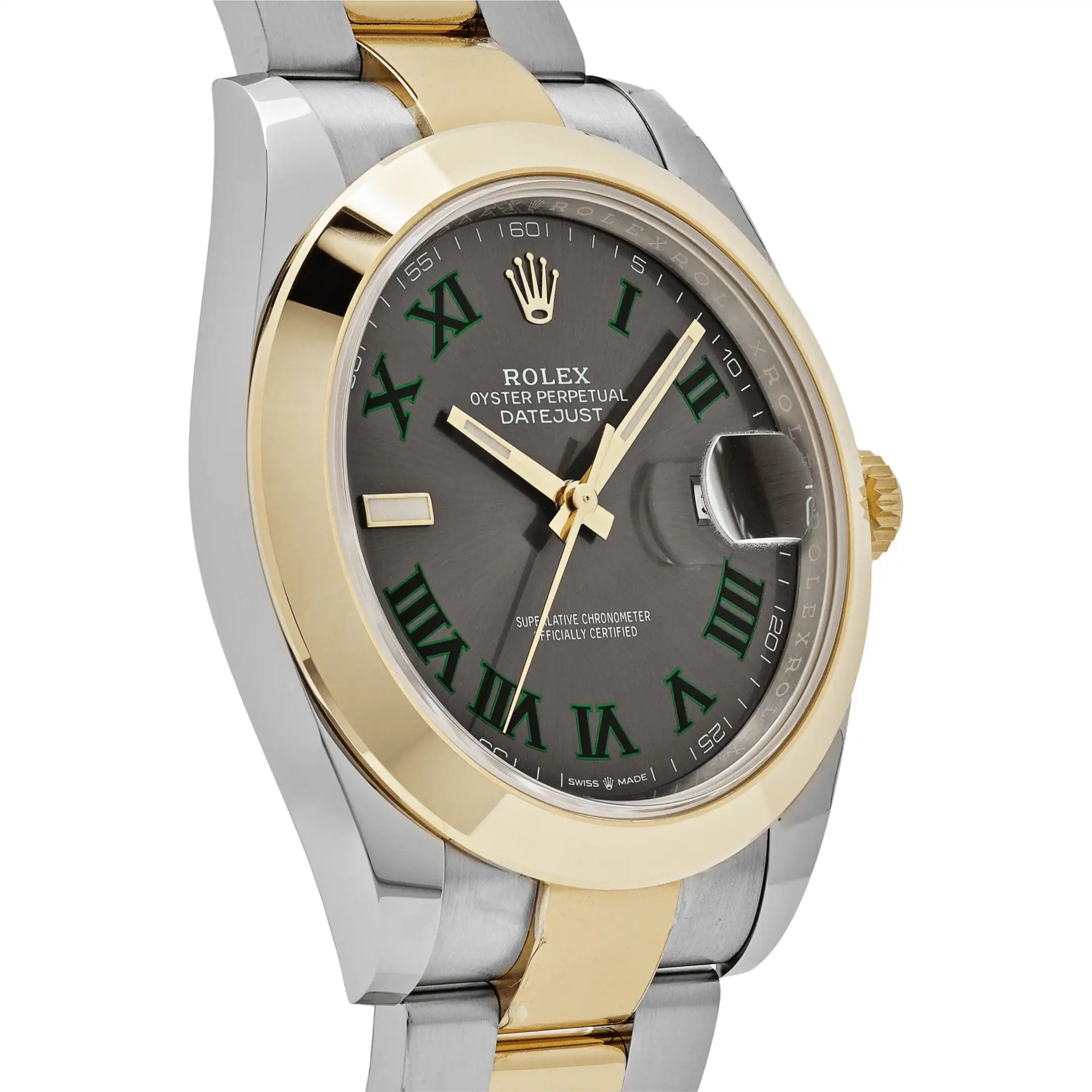 Rolex Datejust Replica 126303 ‘Wimbledon’ Yellow Gold Stainless Steel Slate Dial - Image 5