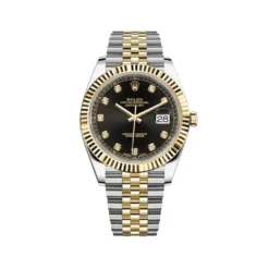 Rolex Datejust Replica 126333 Yellow Gold & Stainless Steel Black Diamond Dial
