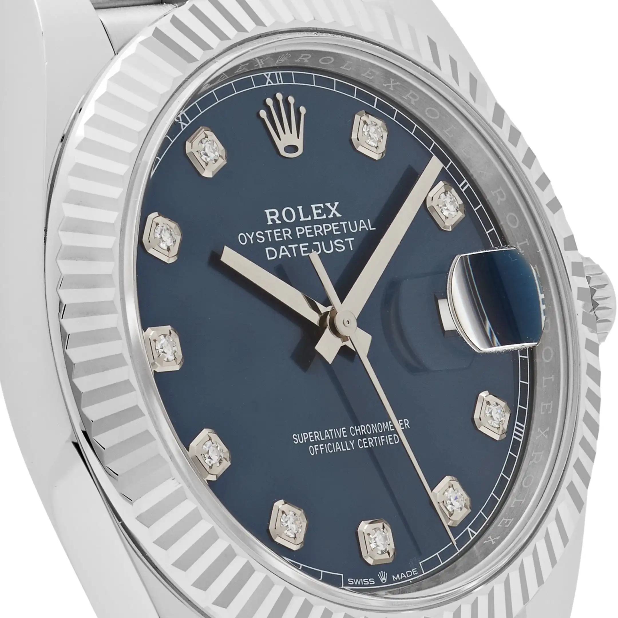 Rolex Datejust Replica 126334 Stainless Steel Blue Diamond Dial Jubilee - Image 5