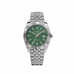 Rolex Datejust Replica 126334 Stainless Steel Fluted Motif Green Dial Jubilee