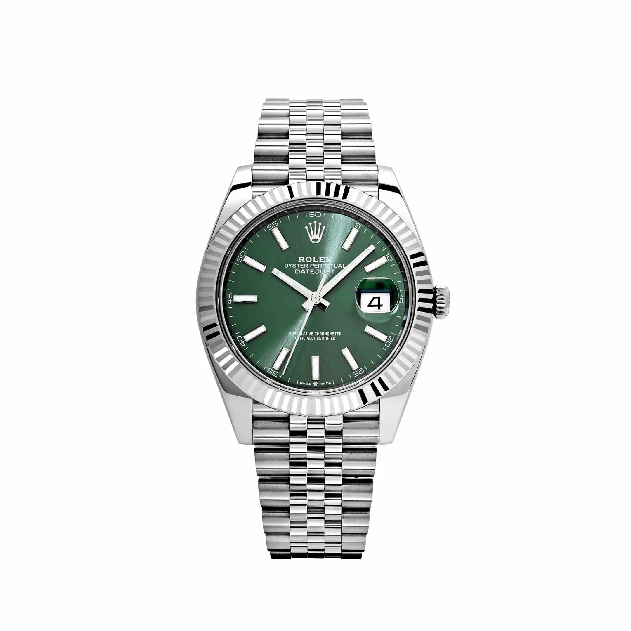 Rolex Datejust Replica 126334 Stainless Steel Green Dial Jubilee
