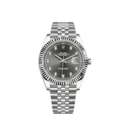 Rolex Datejust Replica 126334 Stainless Steel Slate Diamond Dial Jubilee