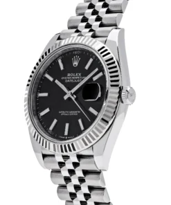 Alternative view of Rolex Datejust Replica 126334 Stainless Steel Black Dial Jubilee Bracelet