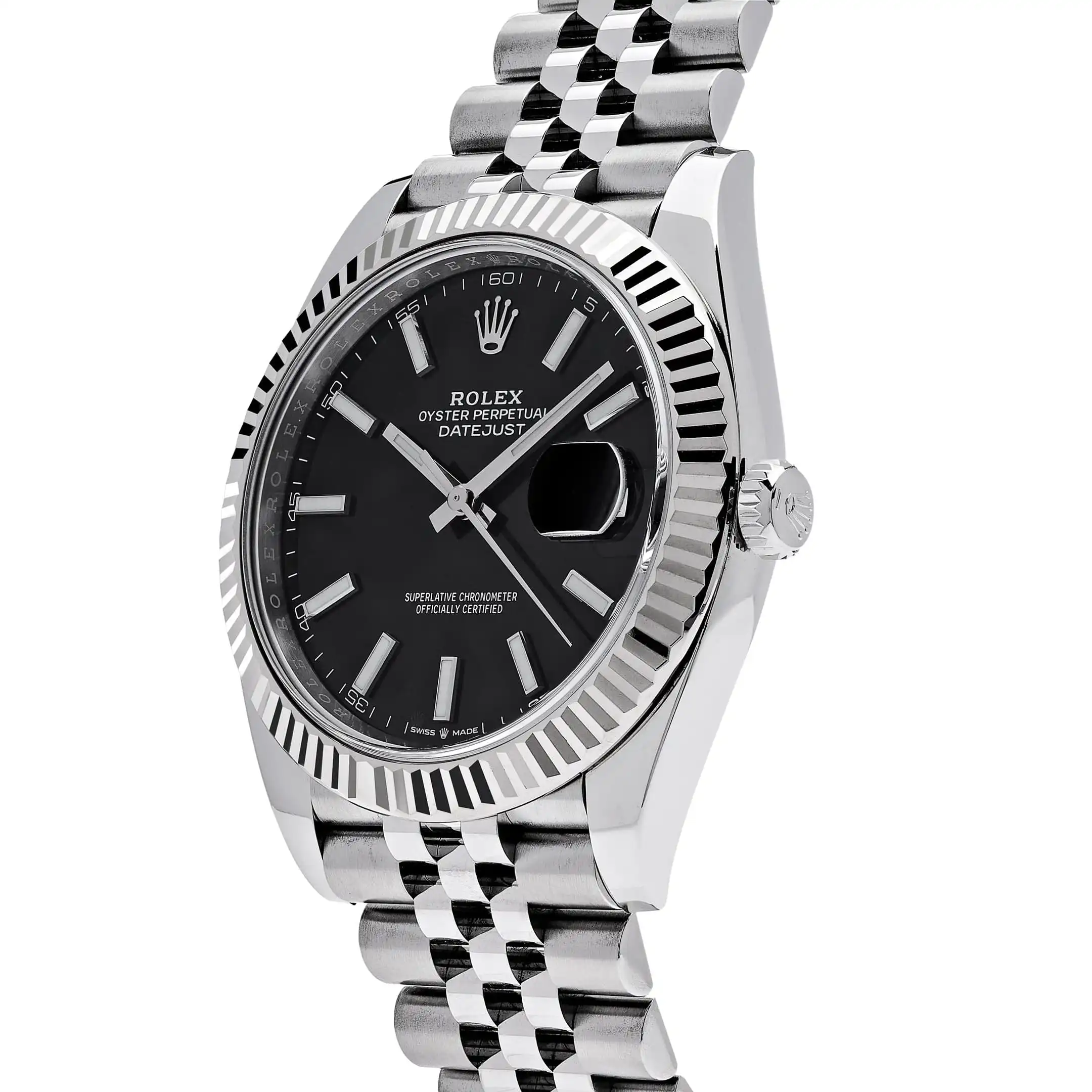 Rolex Datejust Replica 126334 Stainless Steel Black Dial Jubilee Bracelet - Image 2