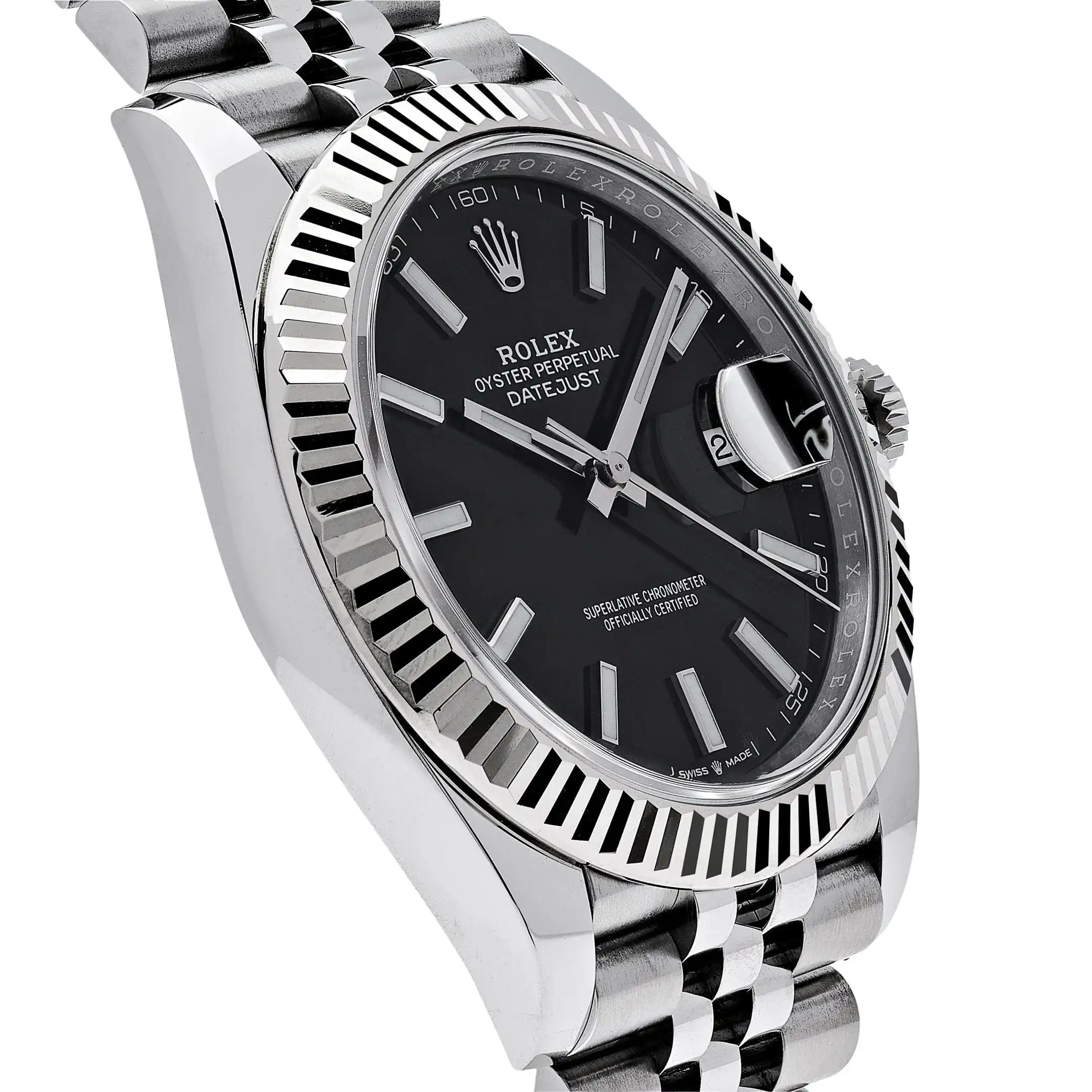 Rolex Datejust Replica 126334 Stainless Steel Black Dial Jubilee Bracelet - Image 3